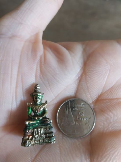 พระเนื้อโลหะพิมพ์เล็ก(พระรูปหล่อพิมพ์พระแก้วมรกต(ไม่รู้ที่มาไม่ทราบพระเกจิที่สร้าง)(300309))พระบ้านพักเครื่องรางของมงคล รูปที่ 15