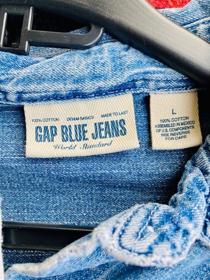Gap เสื้อเชิ้ต jeans ยีนส์  รูปที่ 3