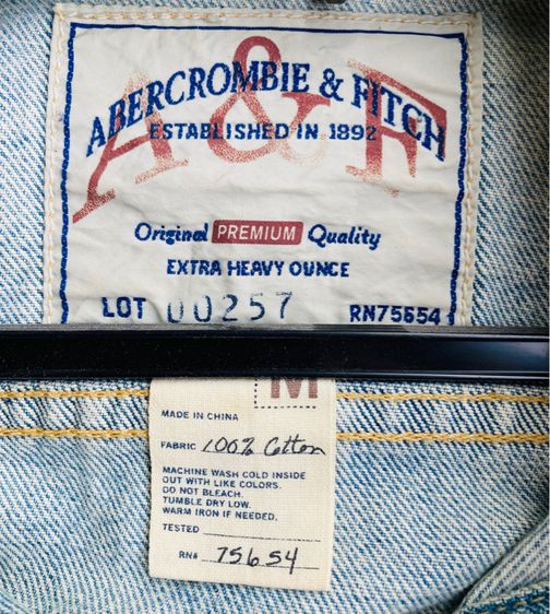 Abercrombie  stitch Jacket jeans  รูปที่ 3