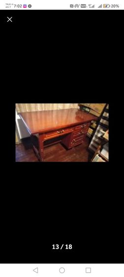 แท่นวางของ​โชว์​รากไม้​สัก​ทอง​สลักนก​ยูงสวยงาม​ รูปที่ 18