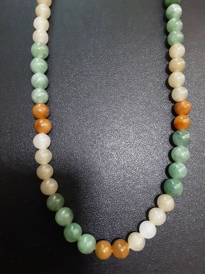 สร้อยหยกสวย25นิ้ว สวมคอห้อยพระได้ ขนาดเม็ด7มิล รูปที่ 12