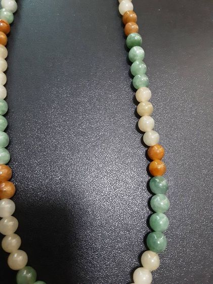 สร้อยหยกสวย25นิ้ว สวมคอห้อยพระได้ ขนาดเม็ด7มิล รูปที่ 11