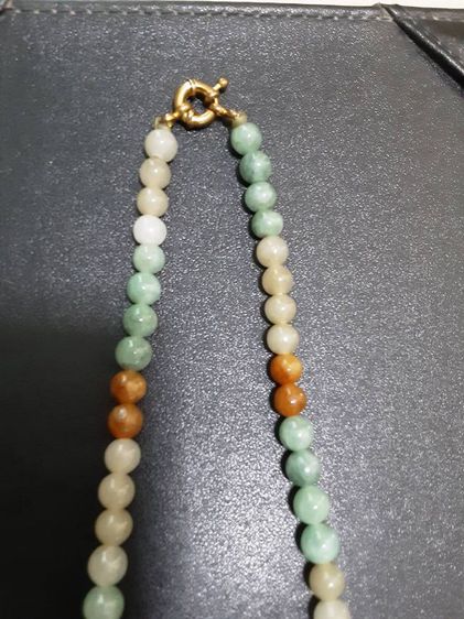 สร้อยหยกสวย25นิ้ว สวมคอห้อยพระได้ ขนาดเม็ด7มิล รูปที่ 15