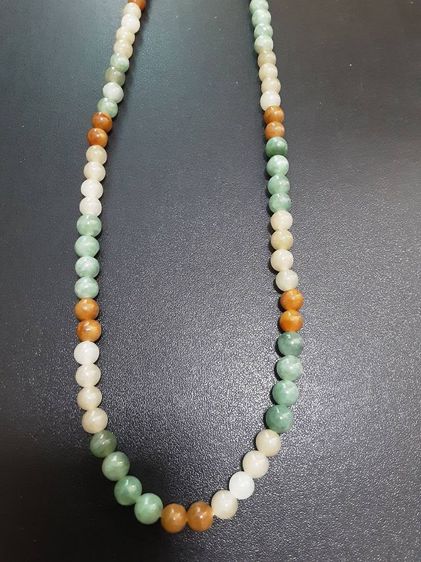 สร้อยหยกสวย25นิ้ว สวมคอห้อยพระได้ ขนาดเม็ด7มิล รูปที่ 8