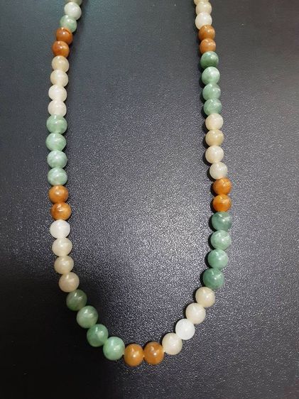 สร้อยหยกสวย25นิ้ว สวมคอห้อยพระได้ ขนาดเม็ด7มิล รูปที่ 17