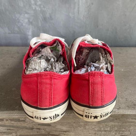 รองเท้าหนังผ้าใบ คอนเวิส   งานเอเชีย สีแดง รูปที่ 4