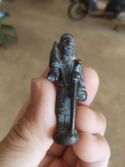 พระเนื้อโลหะสัมฤทธิ์(พระรูปหล่อพระสีวลีเนื้อสัมฤทธิ์(สมัยเชียงแสน)(พระเกจิที่สร้าง))พระบ้านพระเครื่องรางของมงคล รูปที่ 13