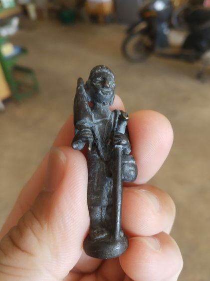 พระเนื้อโลหะสัมฤทธิ์(พระรูปหล่อพระสีวลีเนื้อสัมฤทธิ์(สมัยเชียงแสน)(พระเกจิที่สร้าง))พระบ้านพระเครื่องรางของมงคล รูปที่ 6