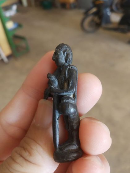 พระเนื้อโลหะสัมฤทธิ์(พระรูปหล่อพระสีวลีเนื้อสัมฤทธิ์(สมัยเชียงแสน)(พระเกจิที่สร้าง))พระบ้านพระเครื่องรางของมงคล รูปที่ 8