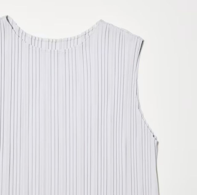 ส่งต่อเดรส Uniqlo สี silver ผ้าพลีท รูปที่ 6