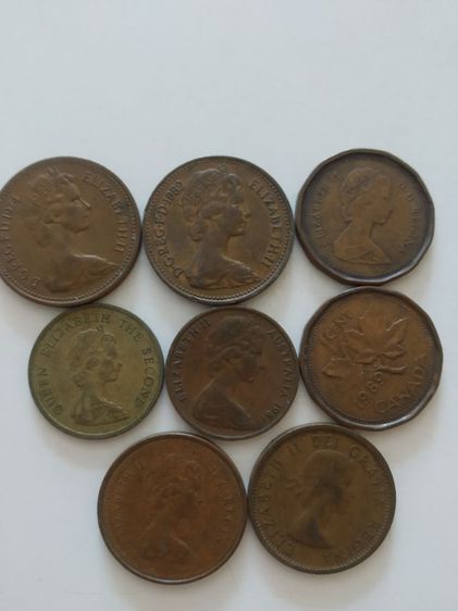 เหรียญเก่าที่ระลึก(เหรียญเก่าเพนนีหรือเหรียญปอนด์เหรียญสหราชอาณาจักรยุโรป(เรียนเก่าขายยกชุด)(ปอนด์)(เพนนี))เก็บสะสมหรือเอาไว้โชว์ รูปที่ 5