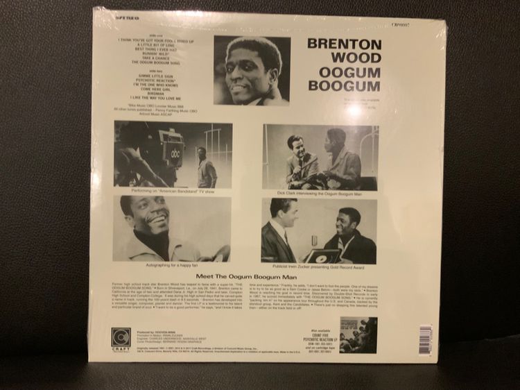 ขายแผ่นเสียงแผ่นซีล FunkSoul งานดีห้าดาว Brenton Wood Oogum Boogum 2017 USA 🇺🇸 SS sealed Lp Vinyl ส่งฟรี รูปที่ 3