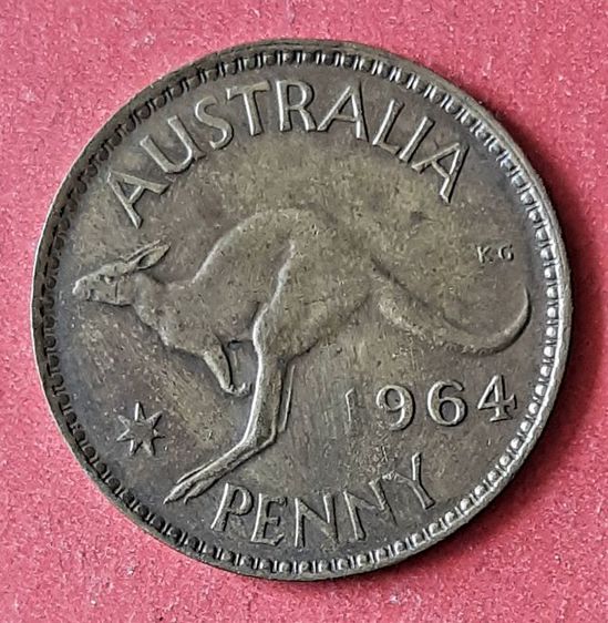 เหรียญ ออสเตรเลีย PENNY 1964 รูปที่ 2