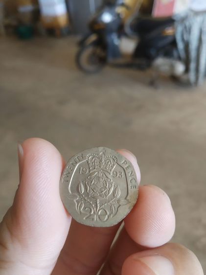 เหรียญเพนนีประเทศอังกฤษ(เหรียญ20เพนนีผลิตในปี1993ด้านหน้าของเหรียญเป็นรูปพระนางเอลิซาเบธที่2ประเทศอังกฤษ(ระดับปกติ)(ปี1993))สะสมหรือโชว์ รูปที่ 9