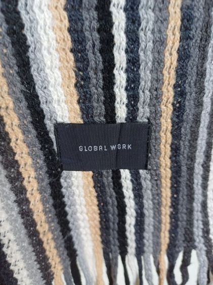 Global Work Knitted Scarf ไหมพรมบาง รูปที่ 4