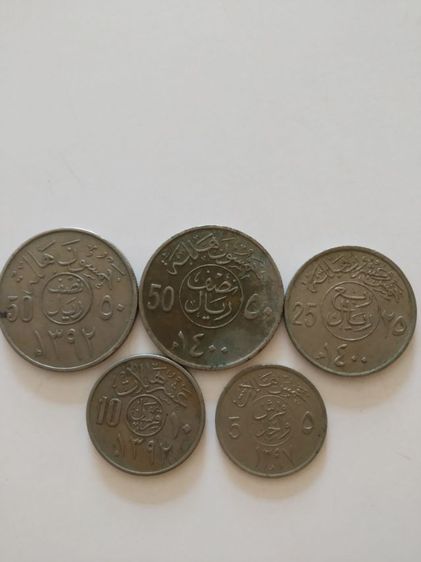เงินเหรียญประเทศซาอุดิอาระเบีย(เหรียญยอดนิยมในแถบตะวันออกกลาง(ริยาล.ฮาลาลา)(หายาก)(เหรียญเก่ายกชุด6เหรียญ))เหรียญเก่าสะสมหรือเอาไว้โชว์ รูปที่ 9