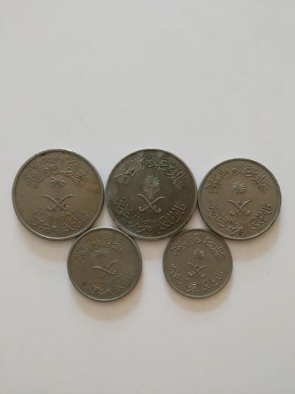 เงินเหรียญประเทศซาอุดิอาระเบีย(เหรียญยอดนิยมในแถบตะวันออกกลาง(ริยาล.ฮาลาลา)(หายาก)(เหรียญเก่ายกชุด6เหรียญ))เหรียญเก่าสะสมหรือเอาไว้โชว์ รูปที่ 2