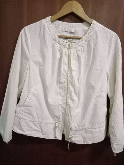 Vintage jacket(Lanificio Cangioli since 1859) : Materiale Italiano  เสื้อคลุมซิปหน้า มีกระเป๋าข้าง อก 40 ยาว 21 ความยาวแขนเสื้อ 20 นิ้ว งานเก็บสะสม สภาพดี.. รูปที่ 2