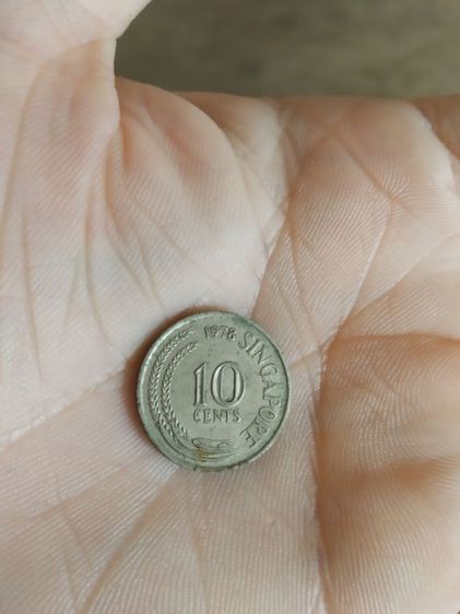 เหรียญกษาปณ์เก่าประเทศสิงคโปร์(เหรียญเก่าประเทศสิงคโปร์ชนิด10เซนต์(เป็นเหรียญขนาดเล็ก)(ปีคริสตศักราช1978))เหรียญเก่าไว้โชว์และนักเก็บสะสม รูปที่ 7