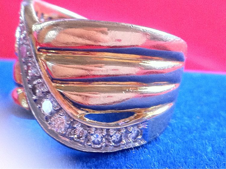 แหวนทองคำ ฝังเพชร  รูปที่ 2