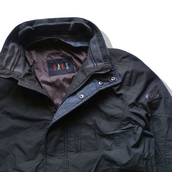 DAKS Dark Grey Full Zipper jacket รอบอก 43” รูปที่ 6