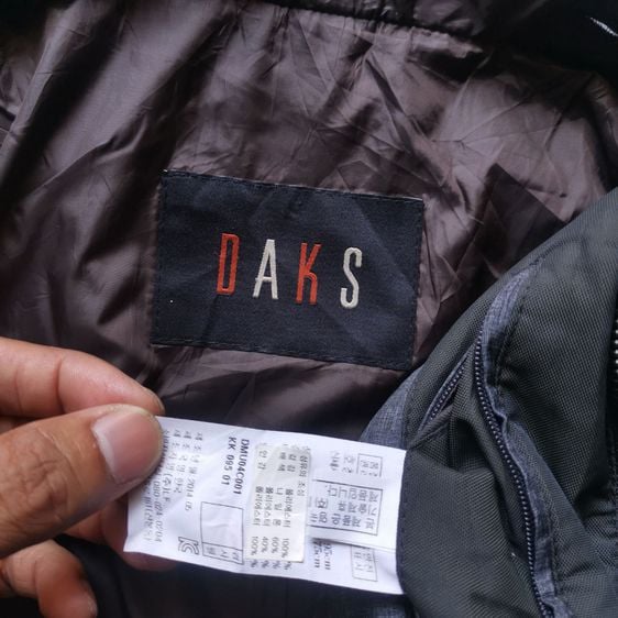 DAKS Dark Grey Full Zipper jacket รอบอก 43” รูปที่ 9