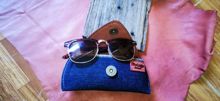กล่องแว่นคาดเอว​หนังแท้Handmade รูปที่ 4