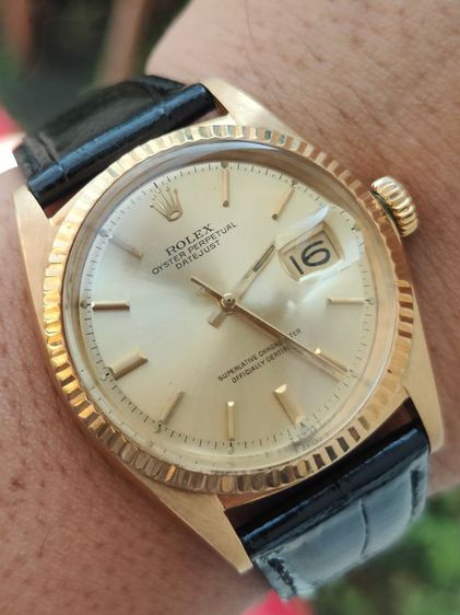 นาฬิกา Rolex DATEJUST Ref.1601 18k Solid Gold  รูปที่ 10