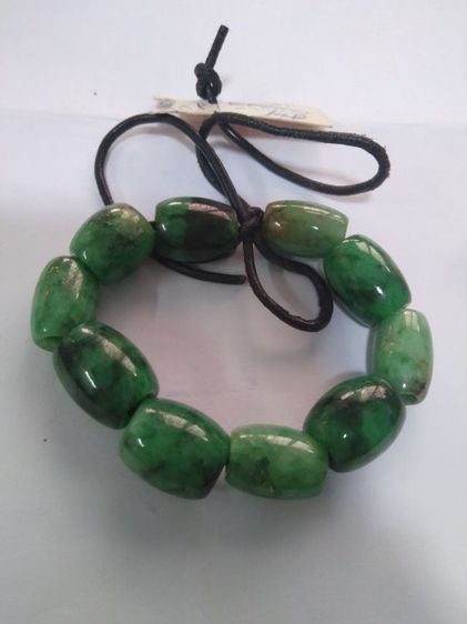 sale natural Burma green jade bracelet รูปที่ 1