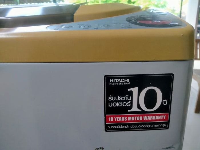 เครื่องซักผ้าฝาบน Hitachi รุ่น 11 กก ฟังก์ชั่นครบ สภาพดี พร้อมใช้งาน รูปที่ 7