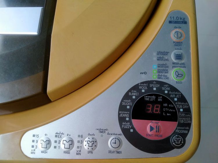 เครื่องซักผ้าฝาบน Hitachi รุ่น 11 กก ฟังก์ชั่นครบ สภาพดี พร้อมใช้งาน รูปที่ 3