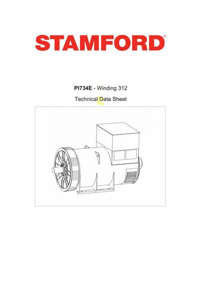 Stamford AC Generator (เครื่องกำเนิดไฟฟ้ากระแสสลับ, ไดนาโม) รุ่น P1734E ขนาด 1840kw มือสอง ของแท้ รูปที่ 6