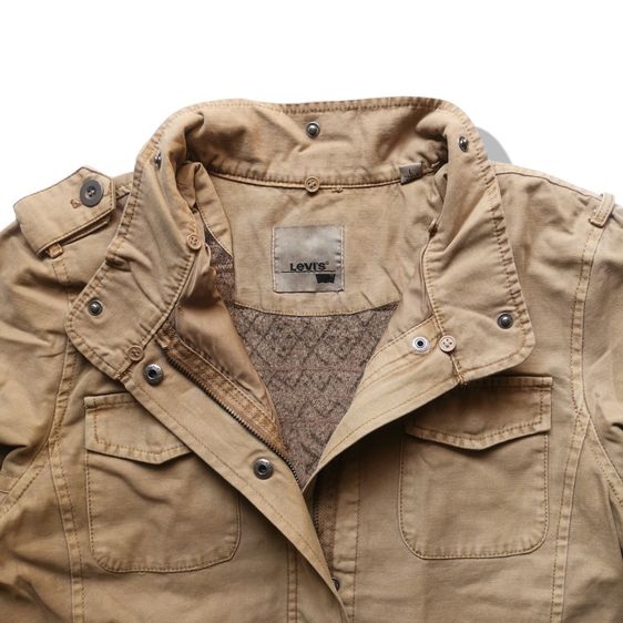 Levis Khaki Brown Zipper Jacket รอบอก 42” รูปที่ 3
