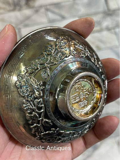 ถ้วยน้ำชา ลายปลาหลีฮื้อ ทองเหลือง รูปที่ 3