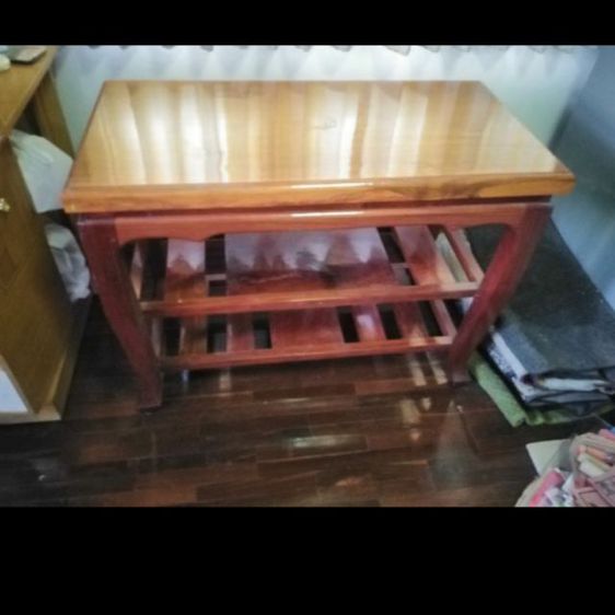 โต๊ะ​ไม้​มะค่า​เก่า​แผ่น​เดียว​ลายไม้​สวย​งาม​ รูปที่ 4