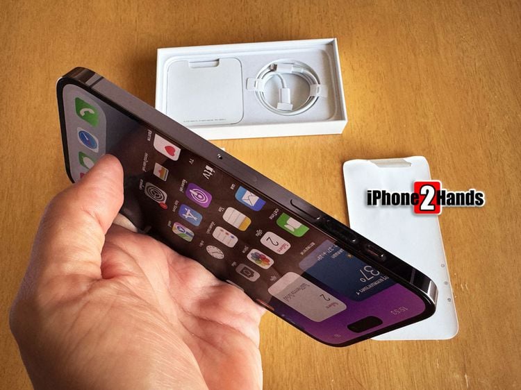 iPhone 14 Pro Max สีม่วง 256gb ศูนย์ไทย ครบกล่อง มือสอง ราคาถูก ใช้งานน้อย รูปที่ 7