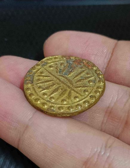 เหรียญฟูนันพระอาทิตย์ ด้านหลังศรีวัตสะ เก่ามาก สวย หายาก มีน้ำหนัก น่าสะสม รูปที่ 5