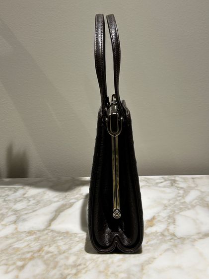 กระเป๋าหนังนกกระจอกเทศแท้ สไตล์ vintage exotic leather handbag รูปที่ 2