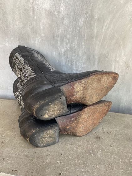 รองเท้าบูทหนัง   สไตล์คาวบอยตะวันตก Made in Mexico  รูปที่ 5
