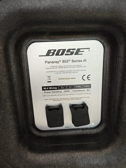 BOSE PANARAY 802 Series lll 240 Watt 8 Ohm 1 Pair  รูปที่ 2