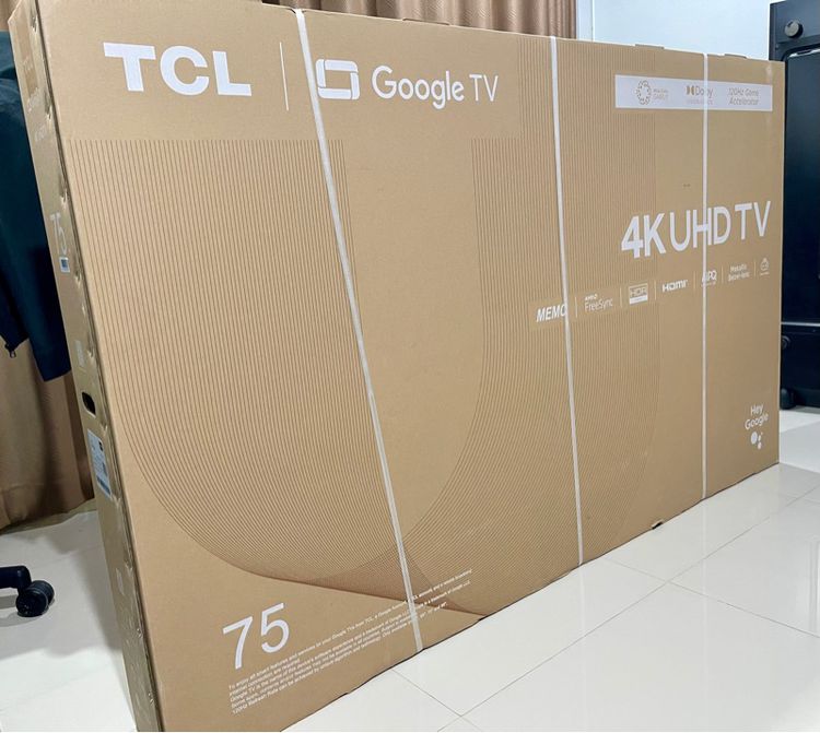 TCL 4K UHD 75 นิ้ว มือ1 120Hz Google TV Dolby Vision-Atmos ประกันศูนย์ 3 ปี สั่งงานด้วยเสียง รูปที่ 7