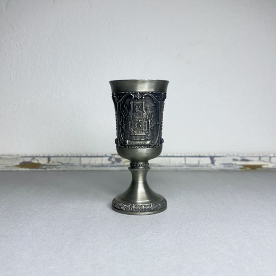 Pewter Cup Vintage Collectible Honors Self taught Painter Carl Spitzweg Germany รูปที่ 5