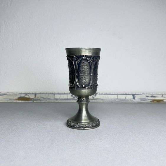 Pewter Cup Vintage Collectible Honors Self taught Painter Carl Spitzweg Germany รูปที่ 4
