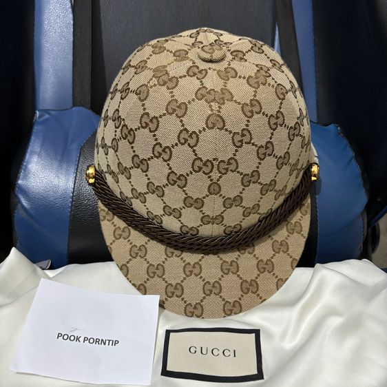 New หมวก Gucci ไซด์ M ของแท้ รูปที่ 4