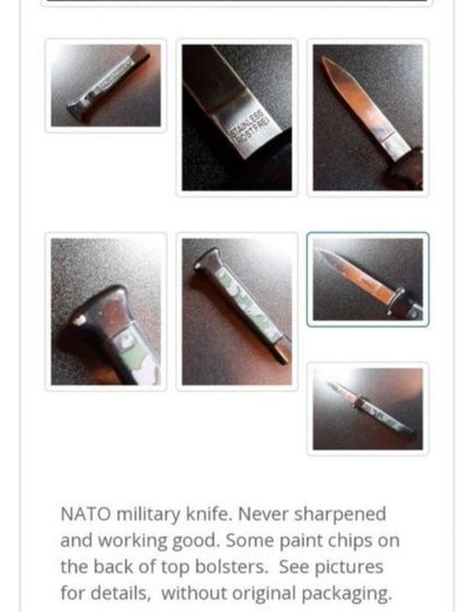 มีดสปริง​วิ​นเท​จ​ NATO​ ​MILITARY​ KNIFE​ รูปที่ 12