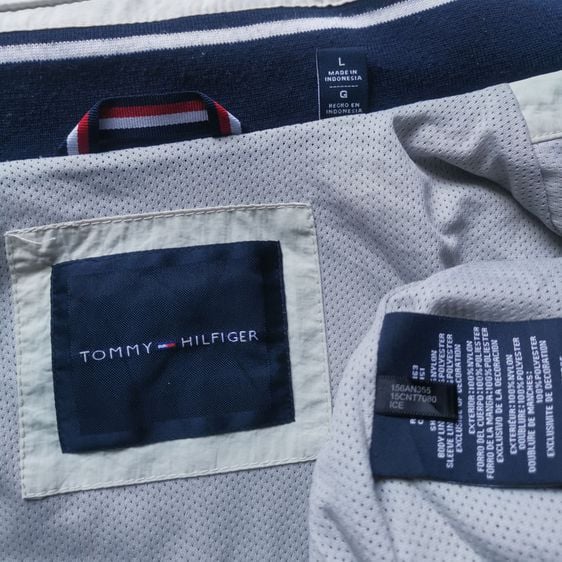 Tommy Hilfiger Cream Full Zipper Jacket รอบอก 48” รูปที่ 10