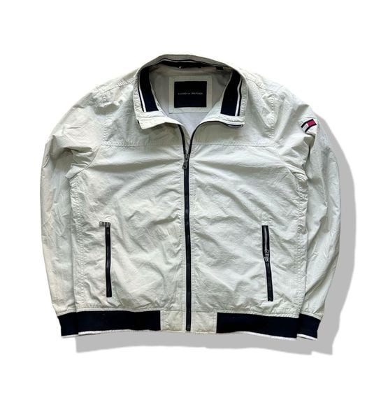 Tommy Hilfiger Cream Full Zipper Jacket รอบอก 48”