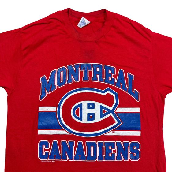 เสื้อยืด​ Montreal Canadians งานผ้าบาง 80s made USA​ Size M รูปที่ 2