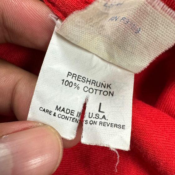 เสื้อยืด Cincinnati REDS 90s ผ้าร้อย งาน USA​ Size L​ รูปที่ 4