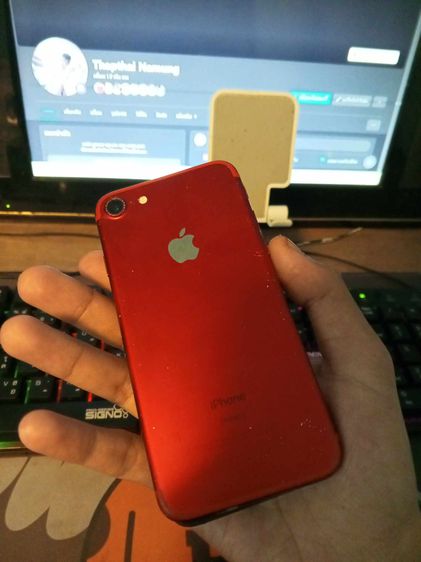 ไอโฟน7 128GB สีแดง ตำหนิหน้าจอแตก ไม่ติดไอคราว รูปที่ 2